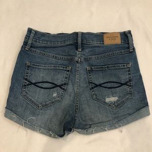 abercrombie jean shorts